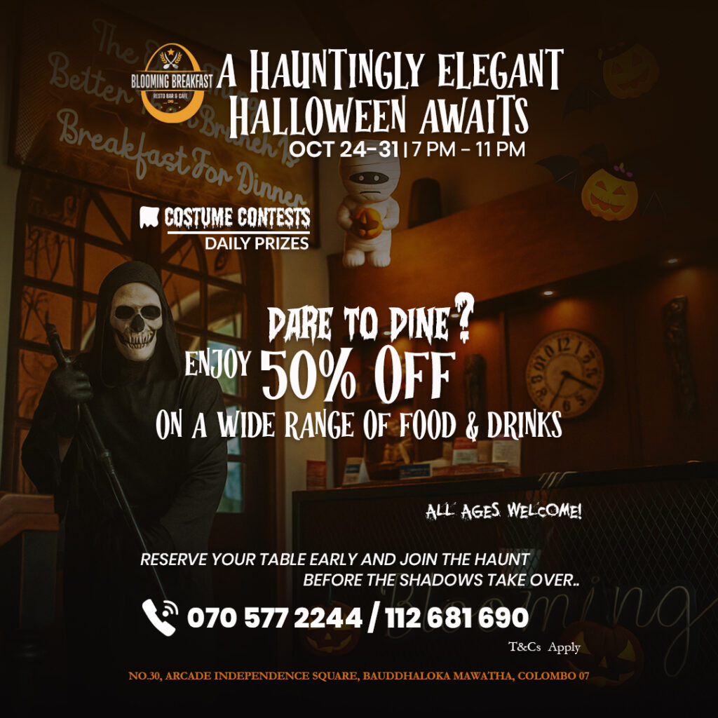 Colombo’s most haunted Halloween is rising at Blooming Breakfast, Arcade Independence Square…