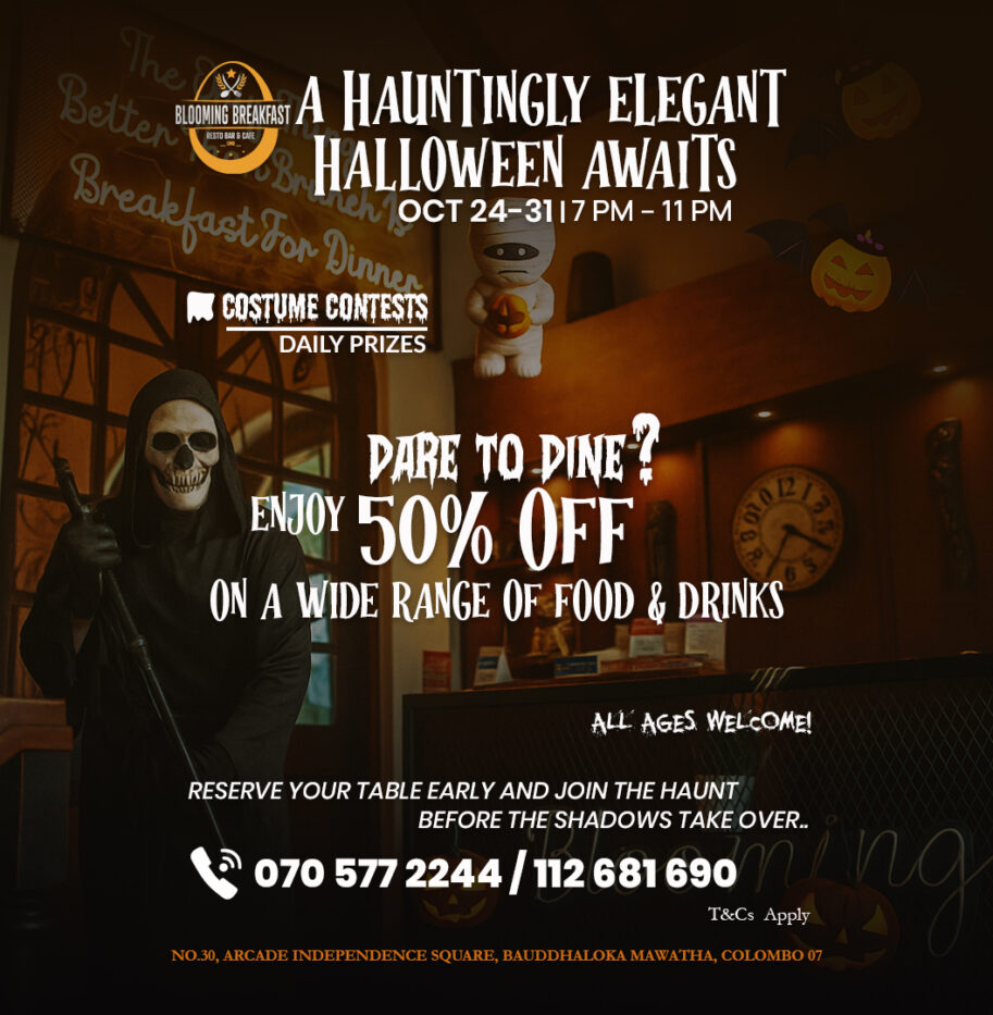 Colombo’s most haunted Halloween is rising at Blooming Breakfast, Arcade Independence Square…